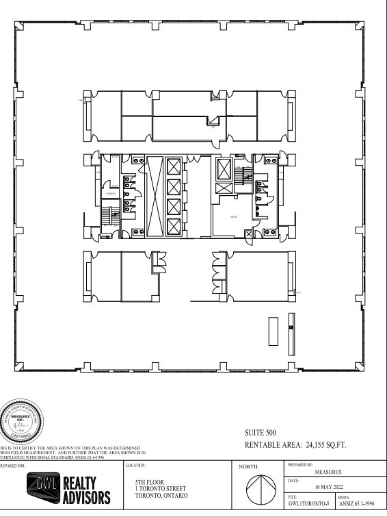 1 Toronto St, Toronto, ON for lease Floor Plan- Image 1 of 1