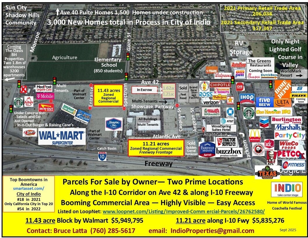 Two Prime 11 acre Commercial Parcels portfolio of 2 properties for sale on LoopNet.com Other- Image 1 of 13