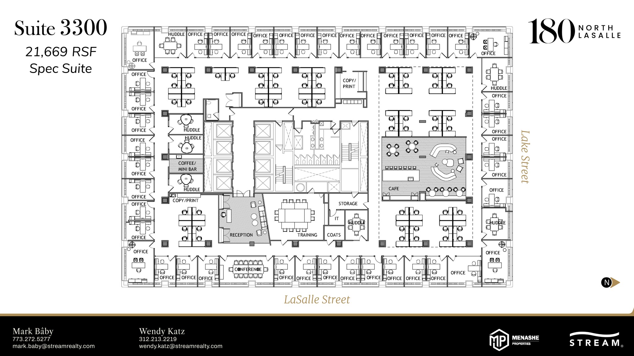 180 N LaSalle St, Chicago, IL for lease Floor Plan- Image 1 of 2