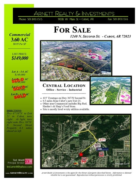 Hwy 367, Cabot, AR for sale - Building Photo - Image 2 of 2
