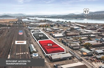 615 S Spring St, Klamath Falls, OR - aerial  map view