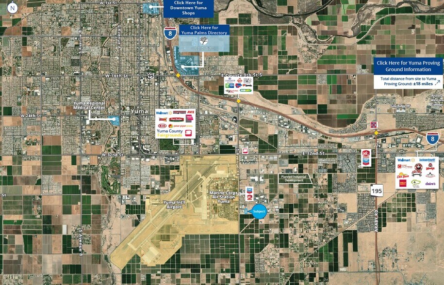 E SEC Avenue 3E & 43rd St, Yuma, AZ for sale - Aerial - Image 2 of 3