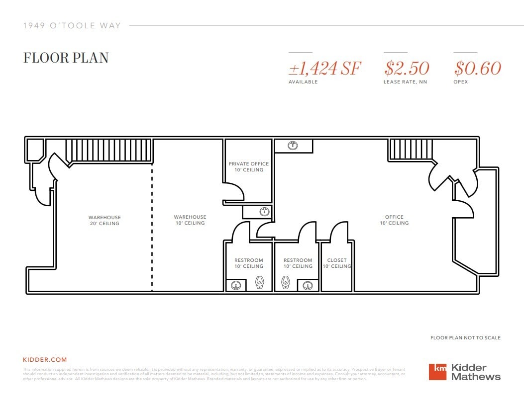 1941-1973 O'Toole Way, San Jose, CA for lease Floor Plan- Image 1 of 1