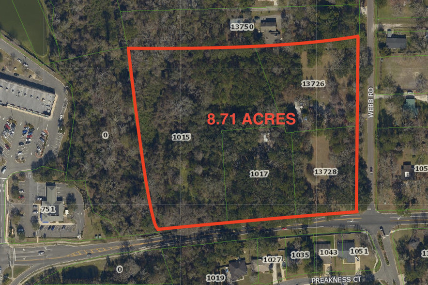 NW Corner of Starratt Rd & Webb Rd, Jacksonville, FL for sale - Aerial - Image 1 of 1