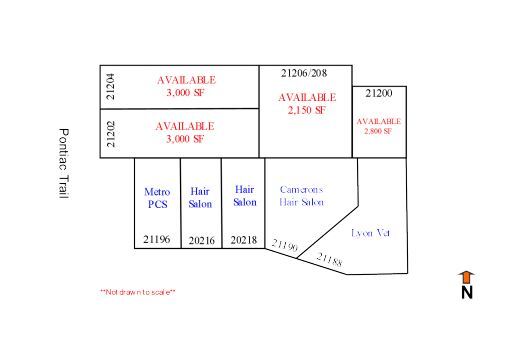 21200 Pontiac Trl, South Lyon, MI for lease Floor Plan- Image 1 of 1