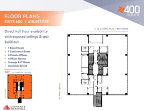 400 S El Camino Real, San Mateo, CA for lease Floor Plan- Image 1 of 1