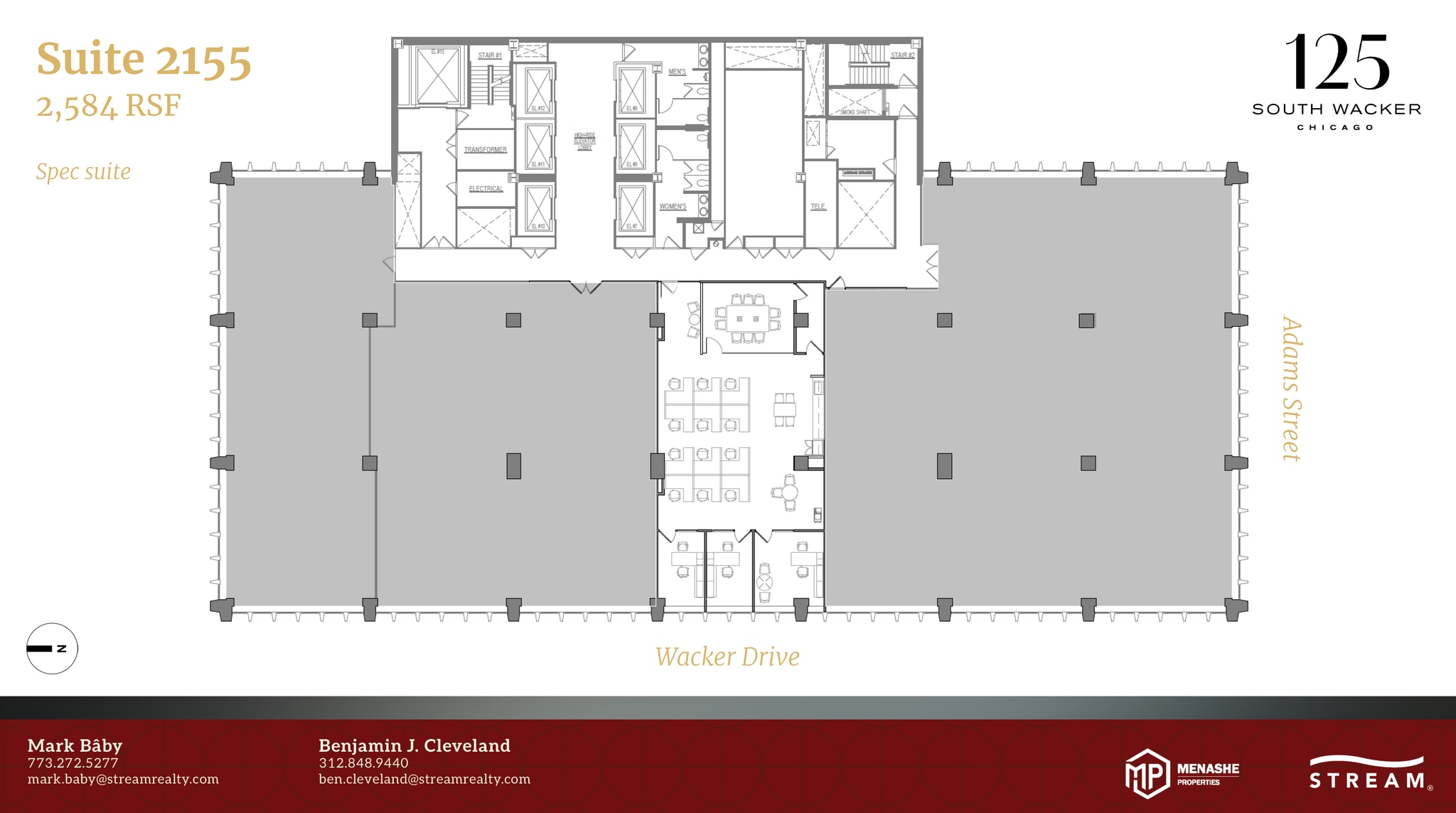125 S Wacker Dr, Chicago, IL for lease Floor Plan- Image 1 of 1