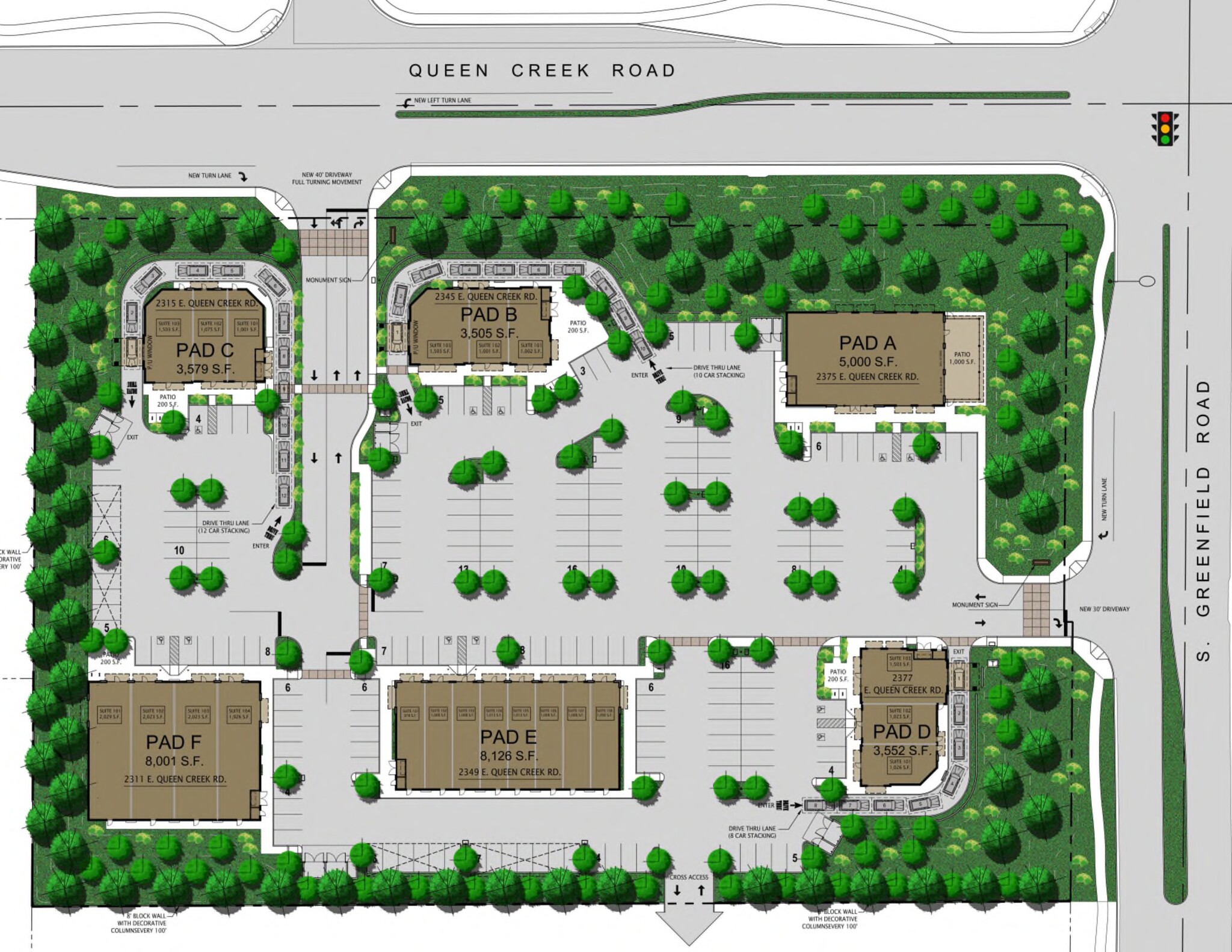 2343 E Queen Creek, Gilbert, AZ for lease Site Plan- Image 1 of 17