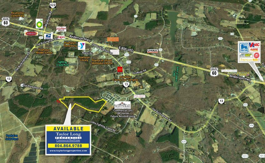 Old Buckingham Rd, Powhatan, VA 23139 Land for Sale
