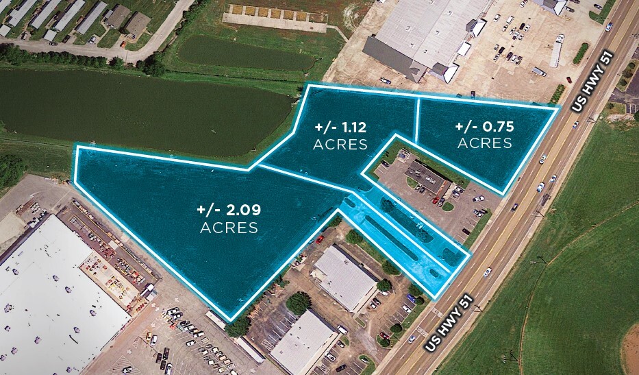 N US Highway 51, Millington, TN for sale - Aerial - Image 1 of 8