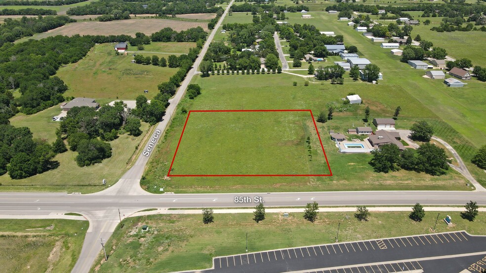 W 85th St N & N Seneca st, Valley Center, KS for sale - Aerial - Image 1 of 3