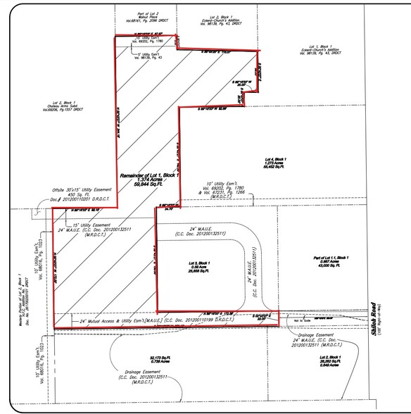 317 N Shiloh Rd, Garland, TX for sale - Plat Map - Image 1 of 1