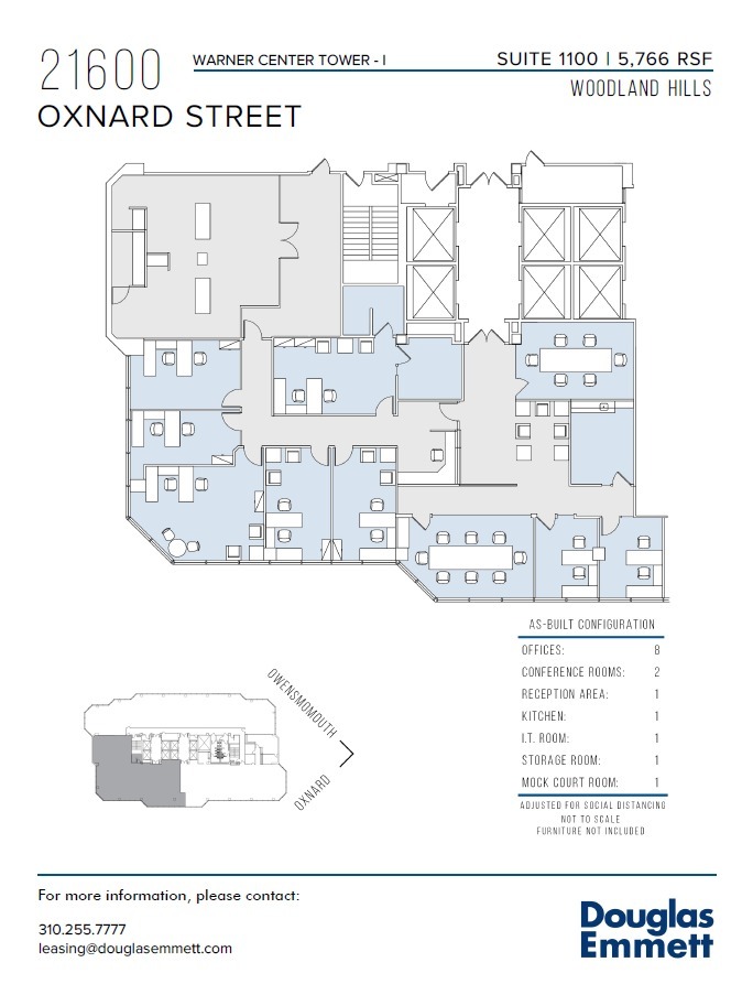 21600 Oxnard St, Woodland Hills, CA for lease Floor Plan- Image 1 of 1