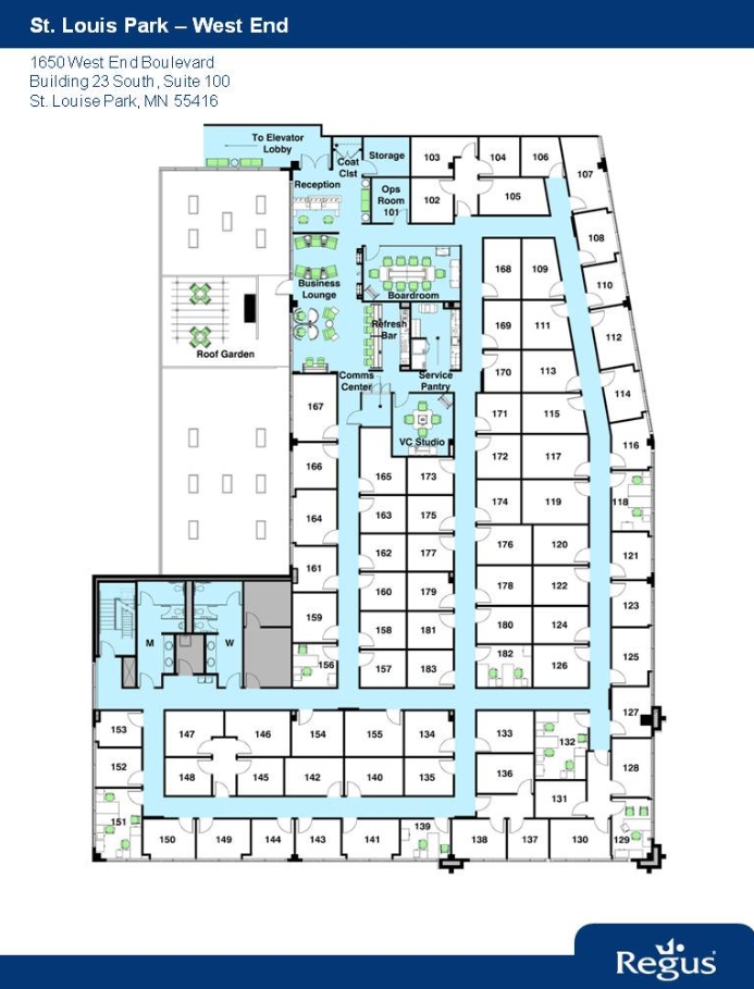 1622-1650 W End Blvd, Saint Louis Park, MN for lease Floor Plan- Image 1 of 1