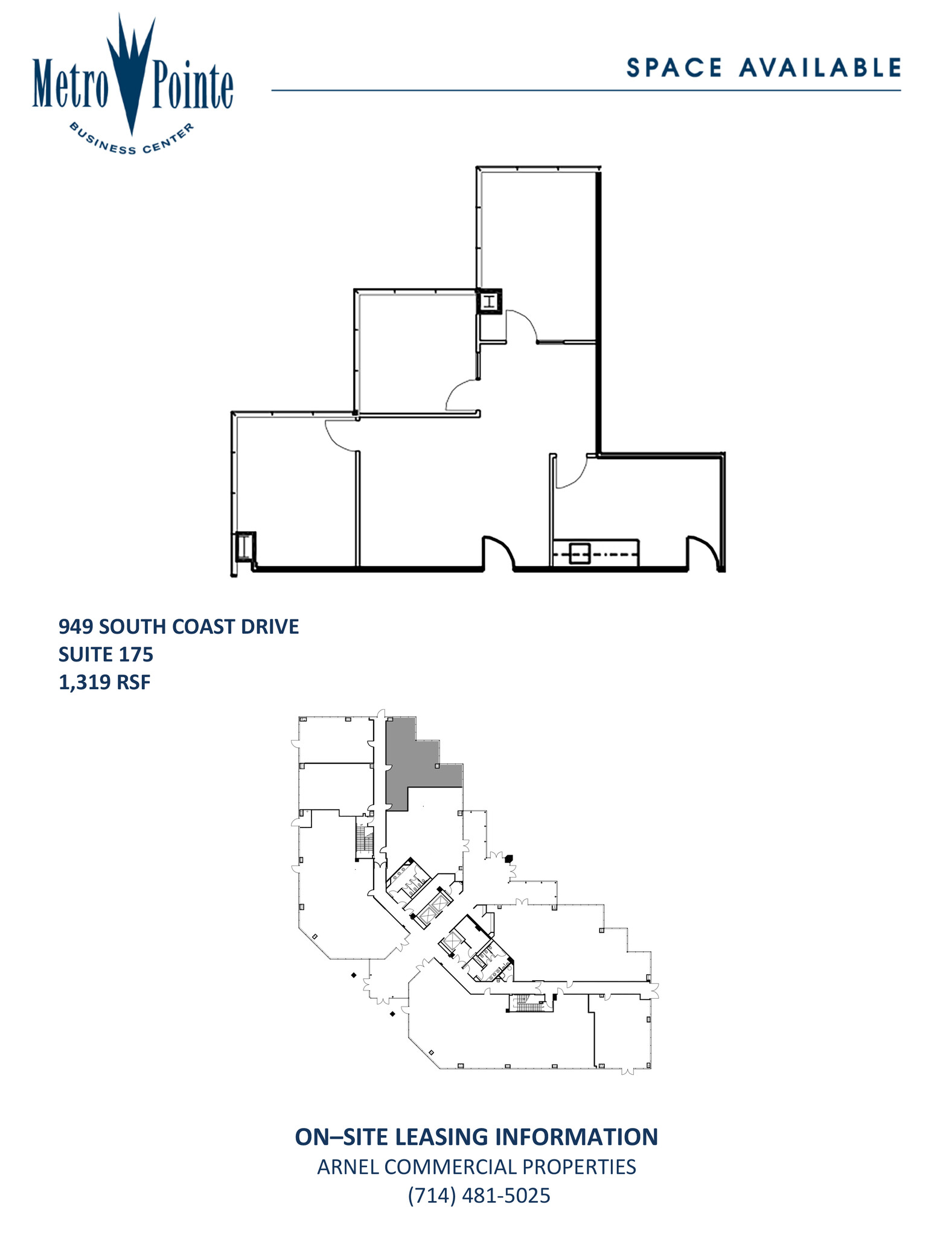 949 S Coast Dr, Costa Mesa, CA for lease Floor Plan- Image 1 of 1