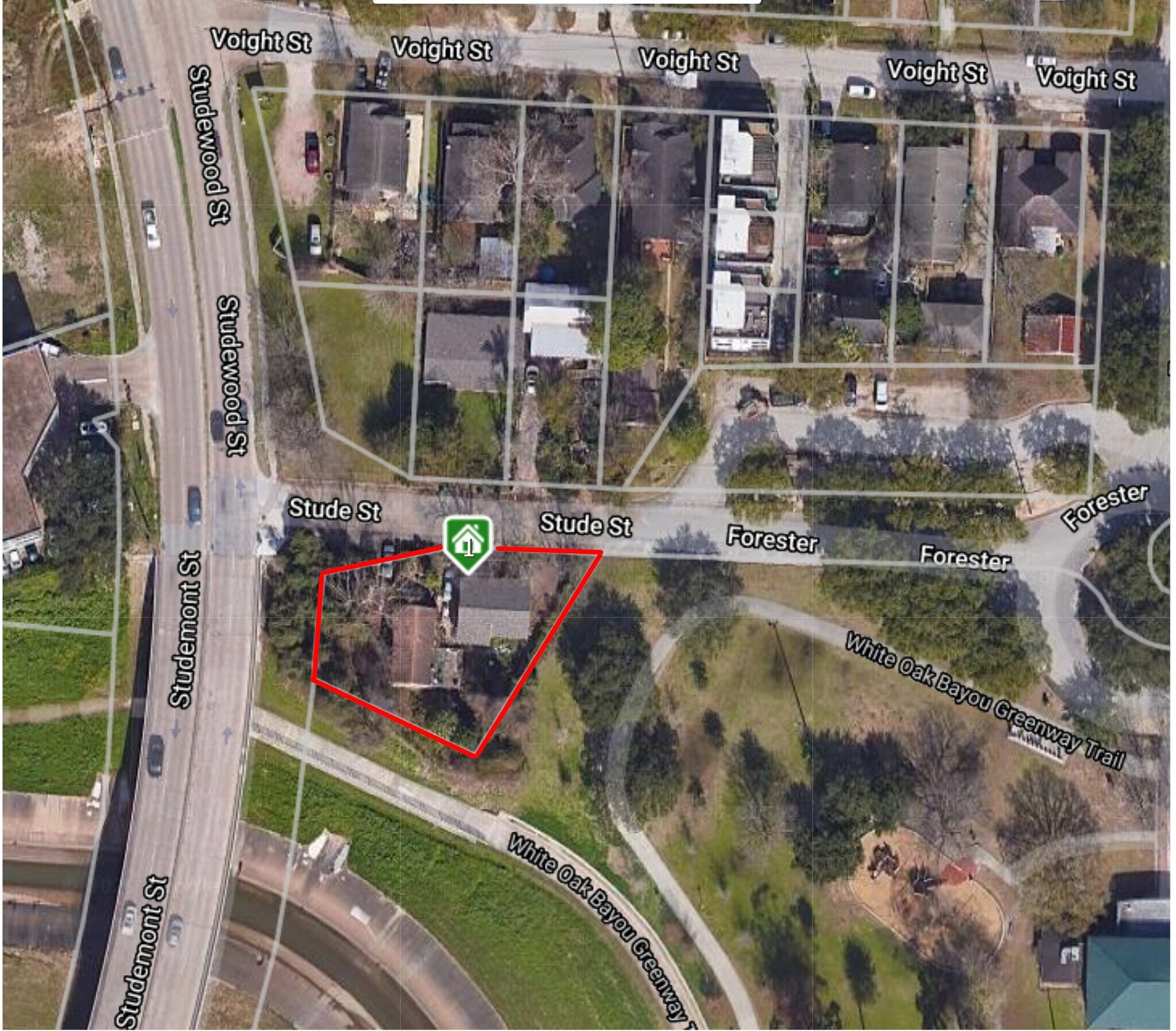 1103 Stude St, Houston, TX for sale Aerial- Image 1 of 1