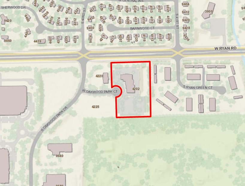 4202 W Oakwood Park Ct, Franklin, WI for lease Plat Map- Image 1 of 2