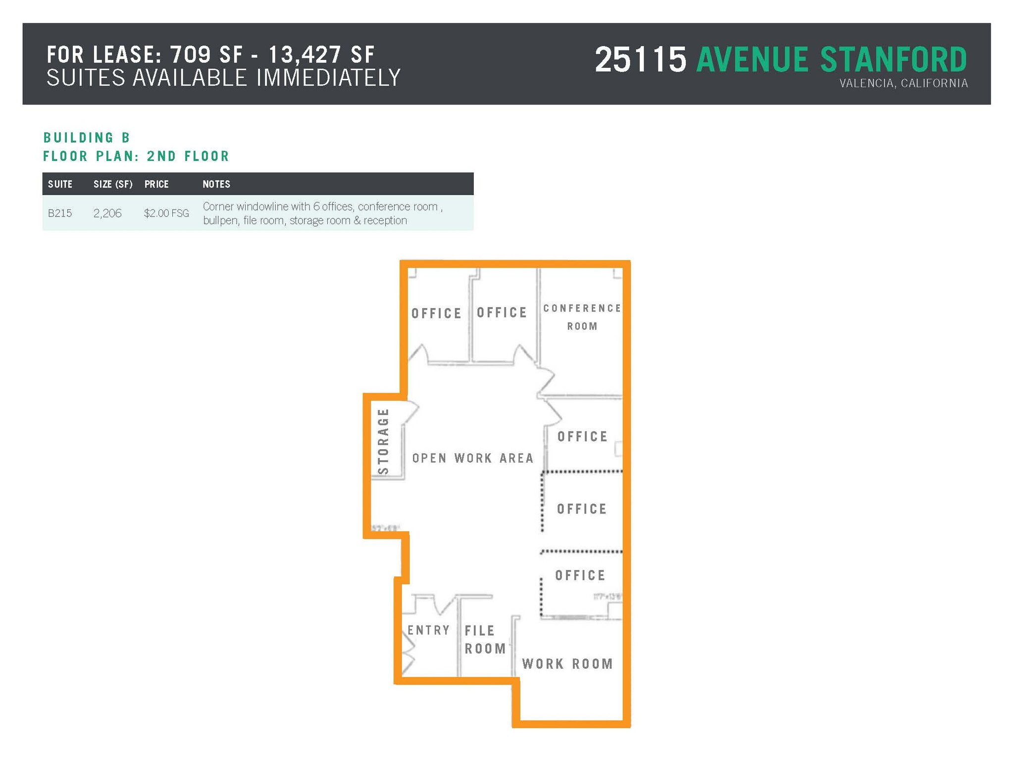 25115 Avenue Stanford, Valencia, CA for lease Floor Plan- Image 1 of 3