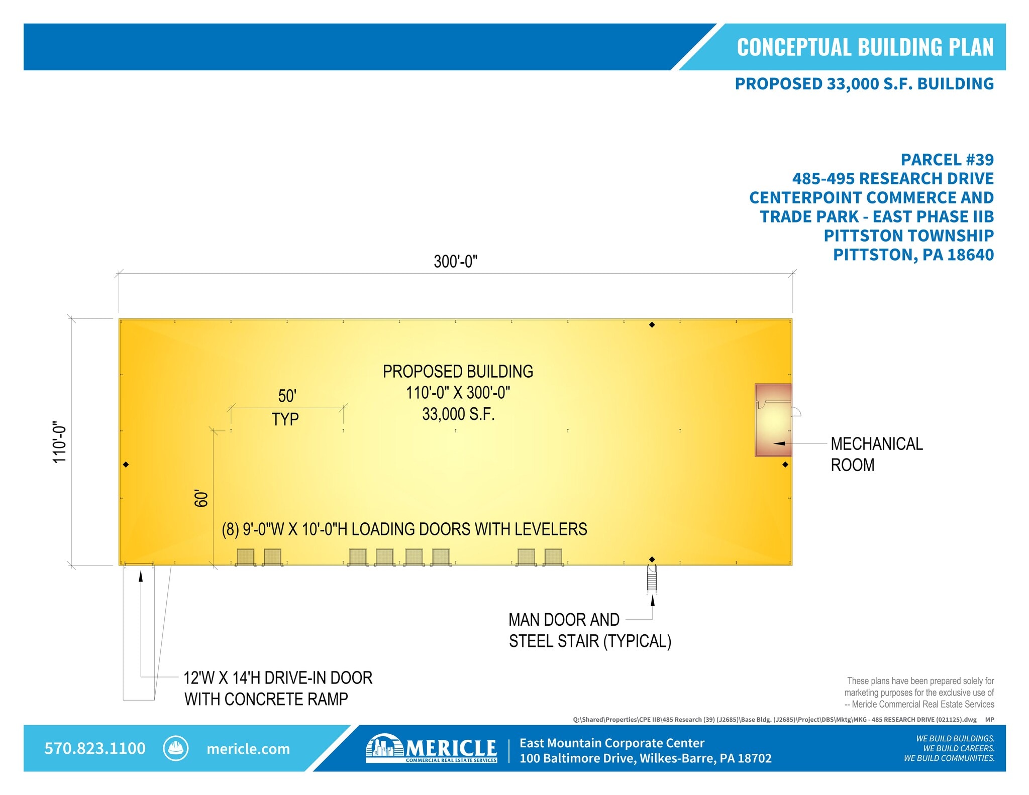 485-495 Research Dr, Pittston Township, PA for lease Site Plan- Image 1 of 2