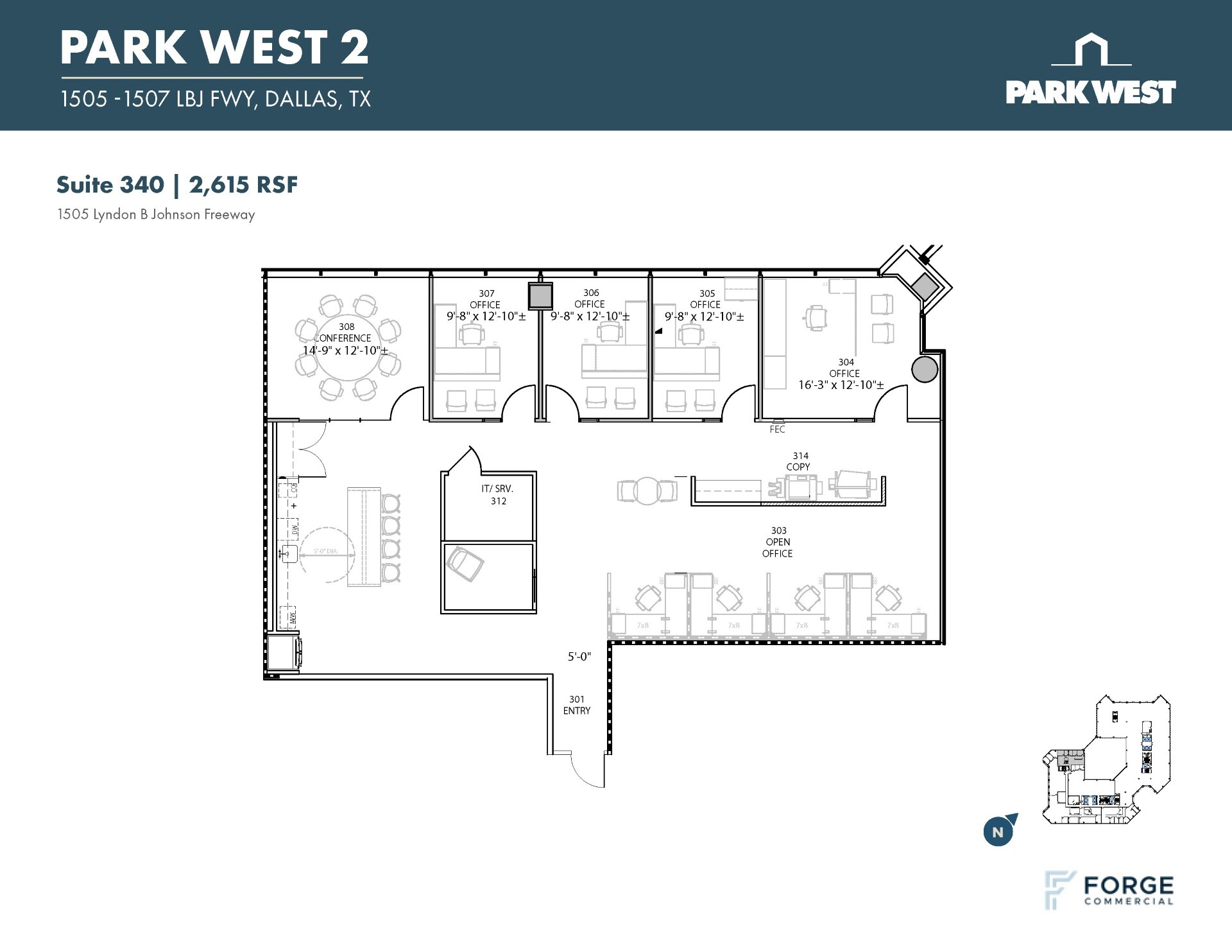 1501-1507 Lyndon B Johnson Fwy, Dallas, TX for lease Floor Plan- Image 1 of 1