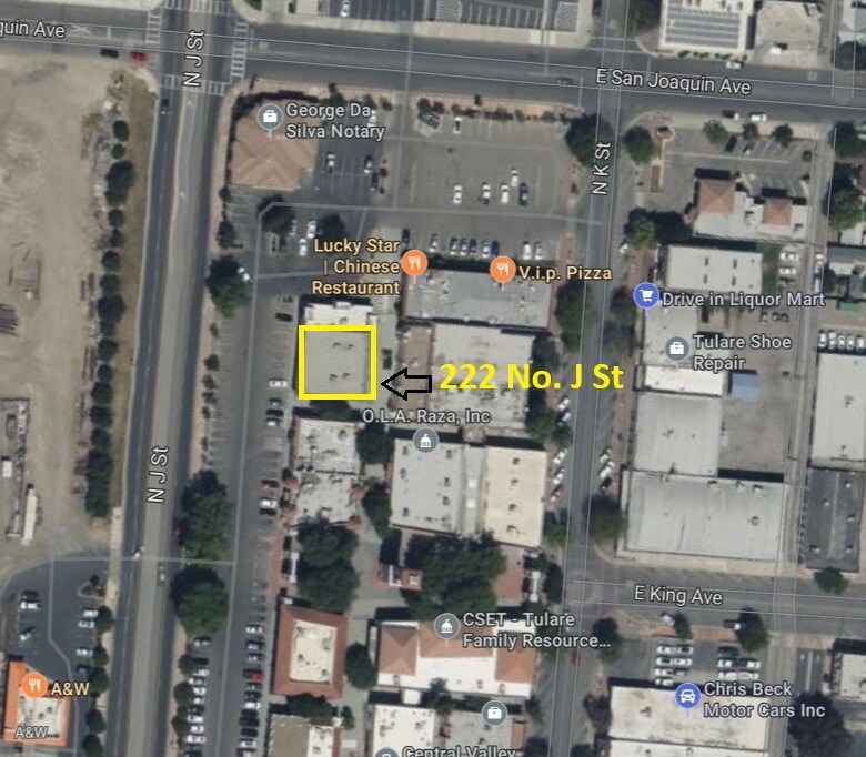 222 N J St, Tulare, CA for lease Map- Image 1 of 1