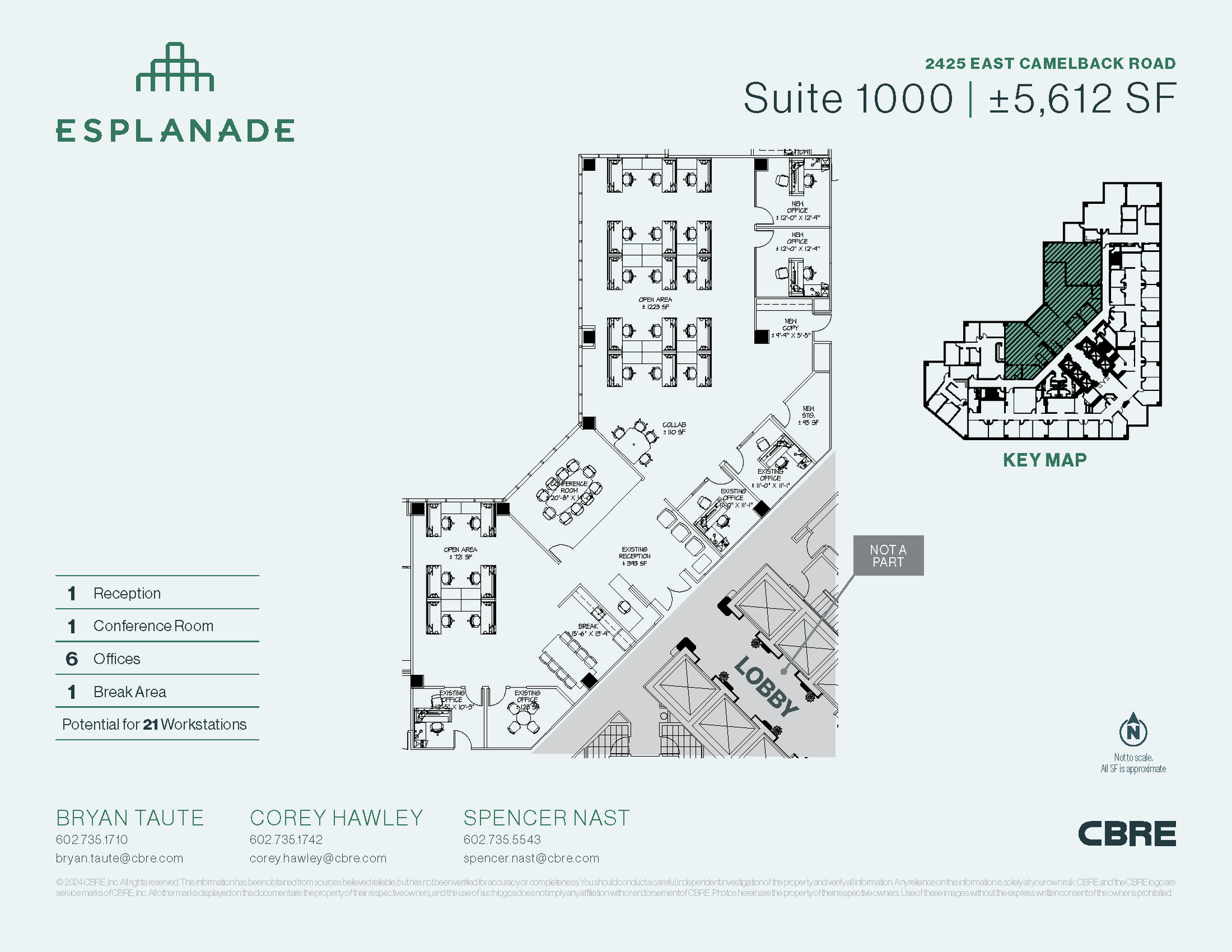 2425 E Camelback Rd, Phoenix, AZ for lease Floor Plan- Image 1 of 1