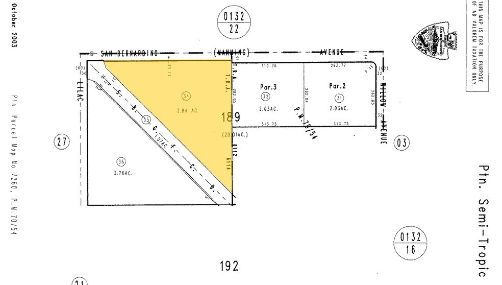 455 W San Bernardino Ave, Rialto, CA for sale - Plat Map - Image 3 of 6