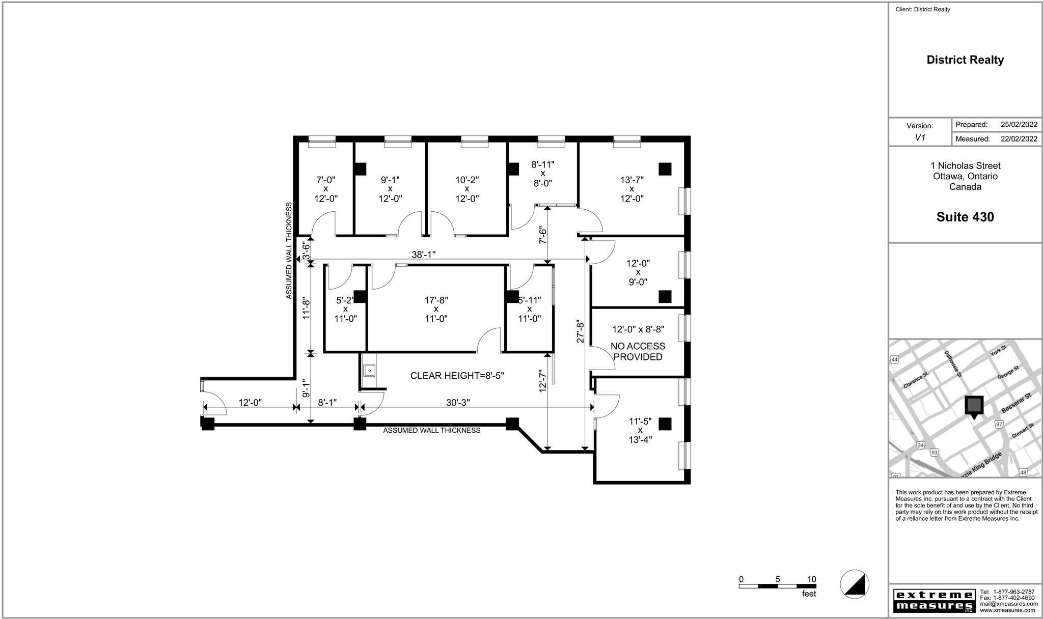 1-5 Nicholas St, Ottawa, ON for lease Floor Plan- Image 1 of 1