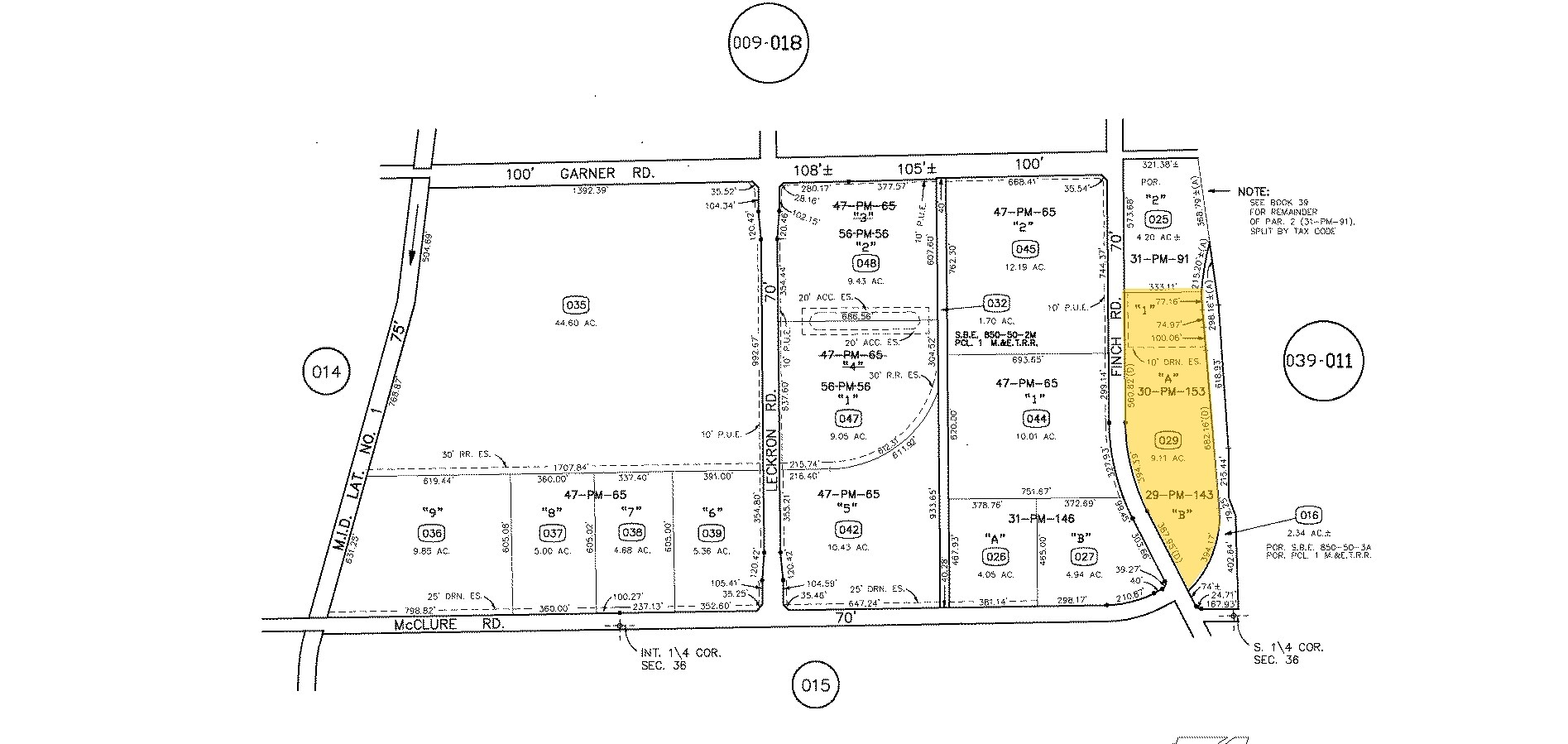 3700 Finch Rd, Modesto, CA for sale Plat Map- Image 1 of 1