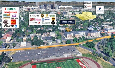 1725 Gaylord St, Denver, CO - AERIAL  map view