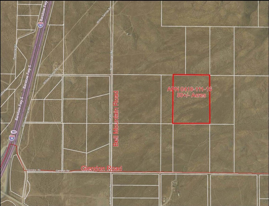 N Of Glendon Rd, Apple Valley, CA for sale Aerial- Image 1 of 1