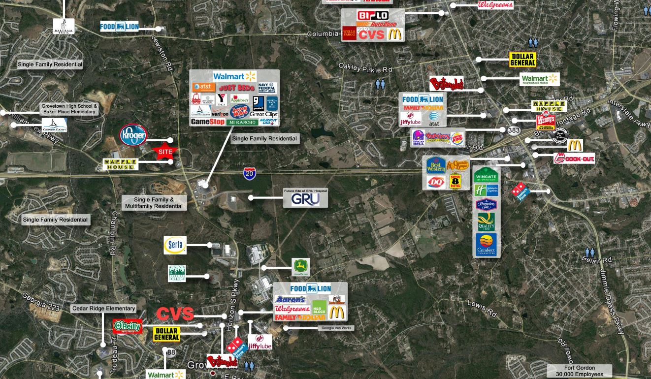 William Few Pkwy & Lewiston Rd, Grovetown, GA 30813