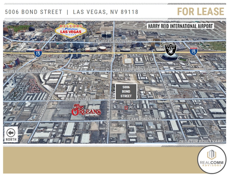 5006 Bond St, Las Vegas, NV for lease - Aerial - Image 3 of 5
