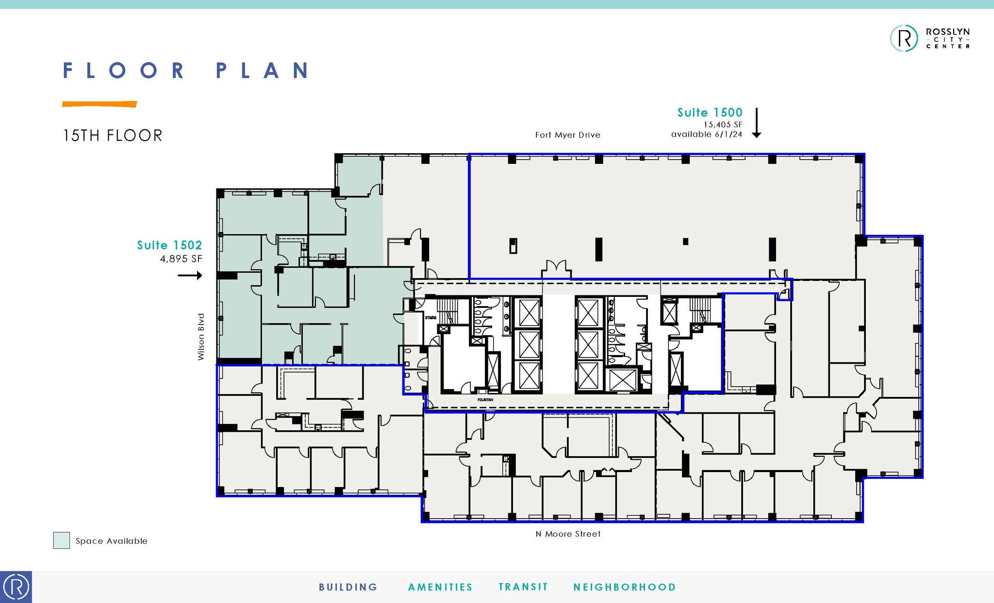 1700 N Moore St, Arlington, VA for lease Floor Plan- Image 1 of 1