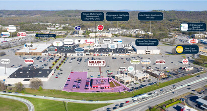 574 Northgate Mall dr, Hixson, TN - aerial  map view