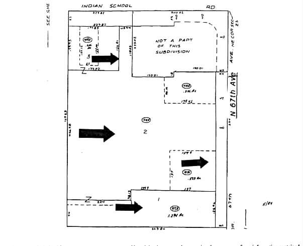 SWC 67th & Indian School Rd, Phoenix, AZ for lease - Plat Map - Image 2 of 10