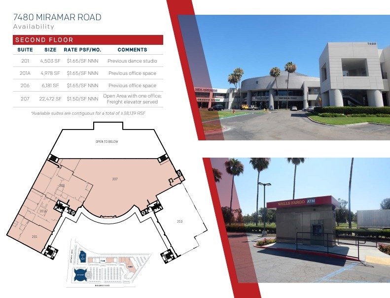 7310-7480 Miramar Rd, San Diego, CA for lease Floor Plan- Image 1 of 1