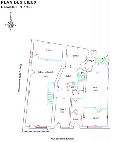 Retail in Saint-Germain-en-Laye for sale - Floor Plan - Image 2 of 3