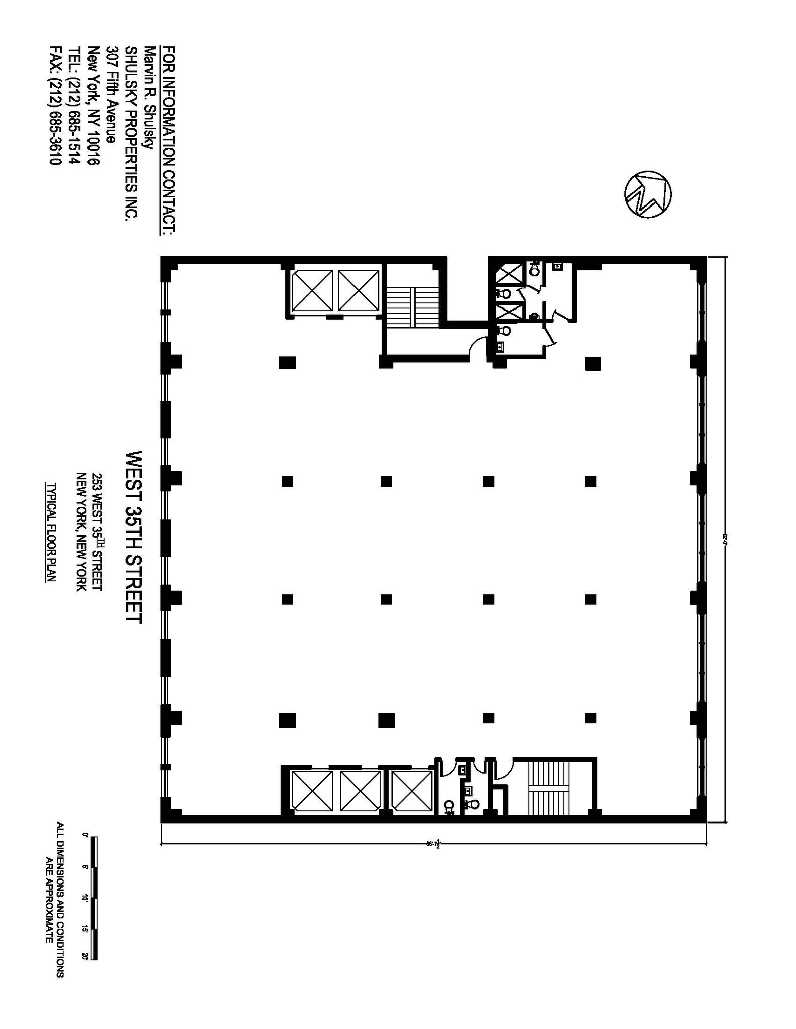 253 W 35th St, New York, NY for lease Floor Plan- Image 1 of 1