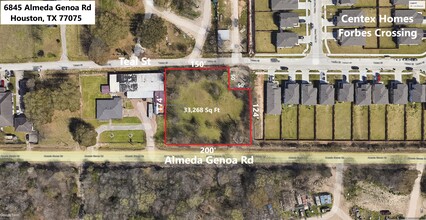 6845 Almeda-Genoa Rd, Houston, TX - aerial  map view - Image1