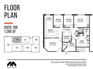 1001 E Buckingham Rd, Richardson, TX for lease Floor Plan- Image 2 of 2