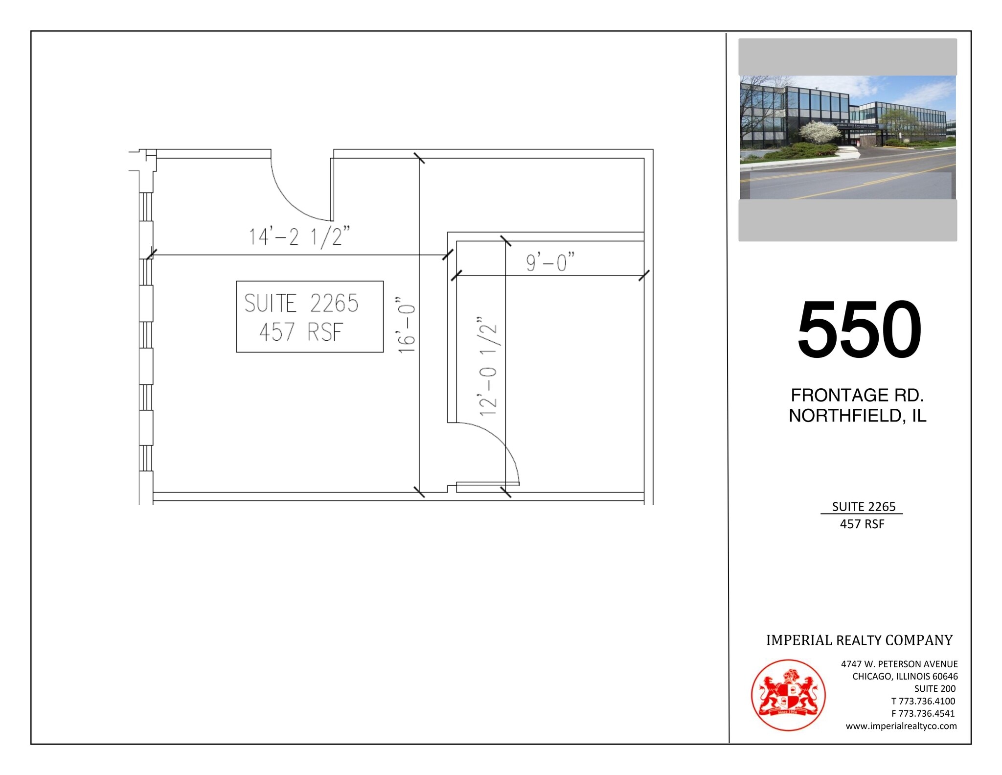540-550 W Frontage Rd, Northfield, IL for lease Site Plan- Image 1 of 1