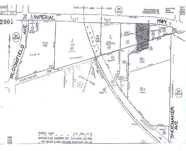 12848 Imperial Hwy, Santa Fe Springs, CA for lease - Plat Map - Image 2 of 2