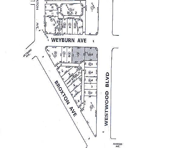 1001 Westwood Blvd, Los Angeles, CA for lease - Plat Map - Image 3 of 4