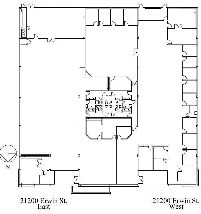 21200-21204 Erwin St, Woodland Hills, CA for lease Floor Plan- Image 1 of 1