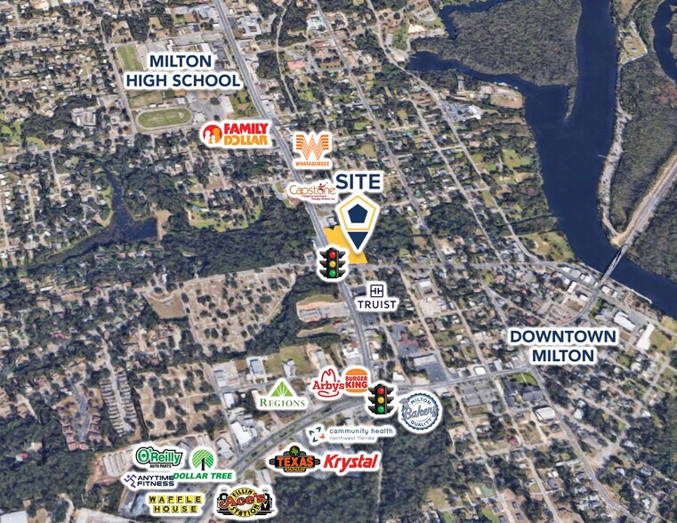 5250 Stewart St Milton FL 32570 - 5250 Stewart St Milton FL Maps Retail 3 Large