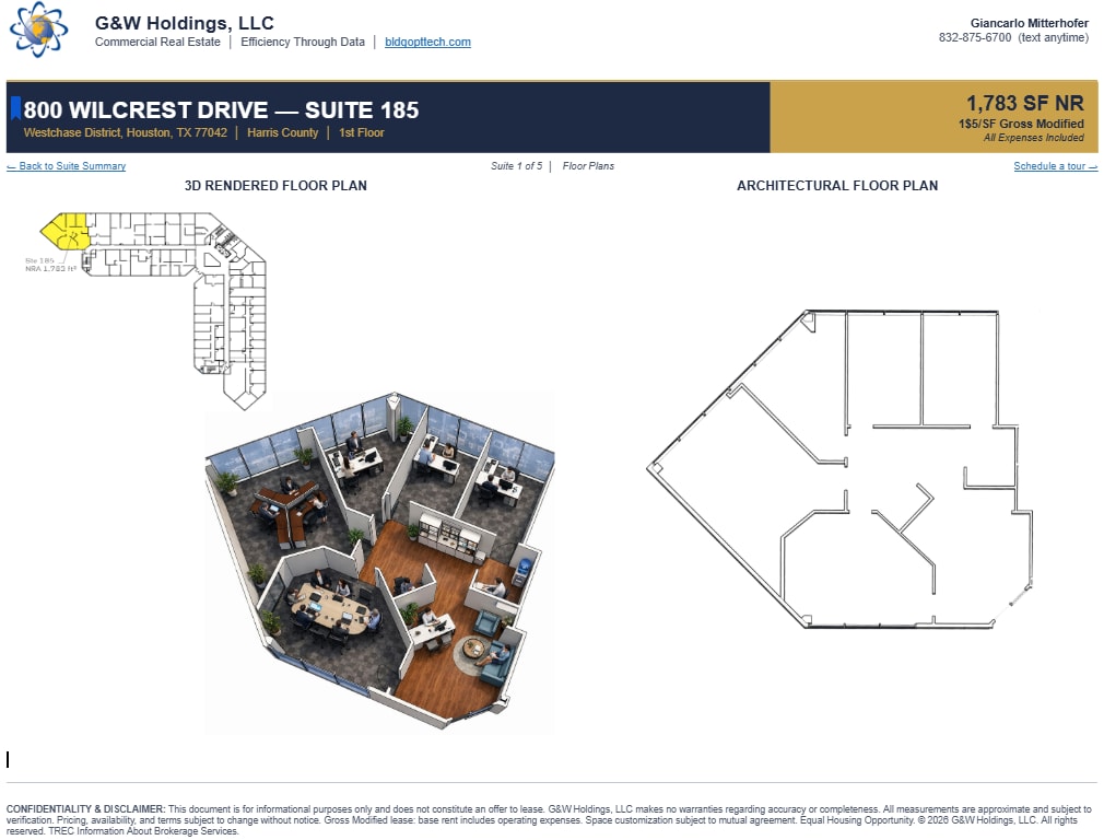 800 Wilcrest Dr, Houston, TX for lease Interior Photo- Image 1 of 1