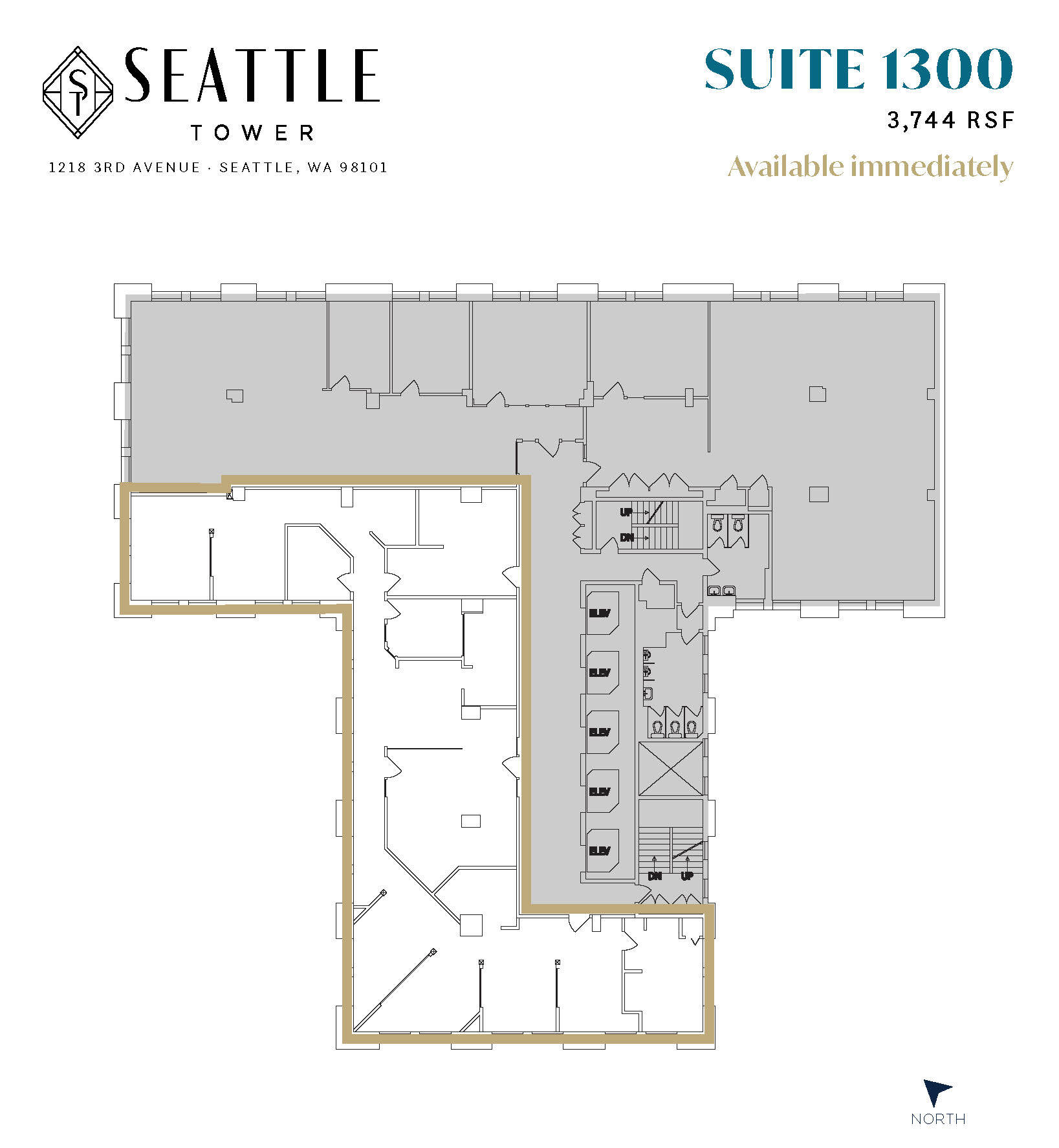 1218 3rd Ave, Seattle, WA for lease Floor Plan- Image 1 of 1