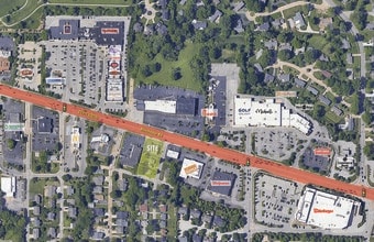 12030 Manchester Rd, Des Peres, MO - AERIAL  map view