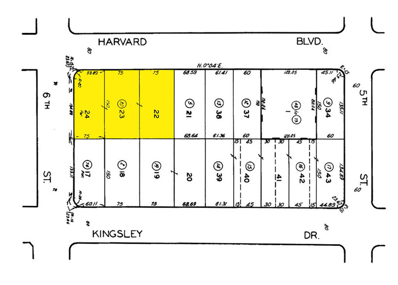 3727 W 6th St, Los Angeles, CA for lease - Plat Map - Image 2 of 5